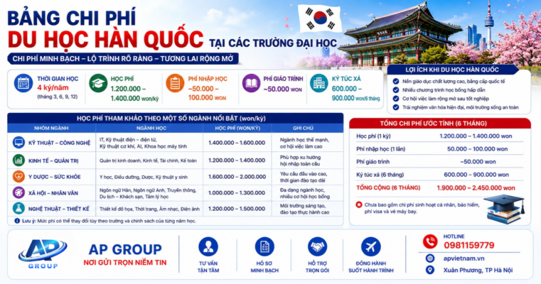 Chi phí du học Đại học Kyungsung